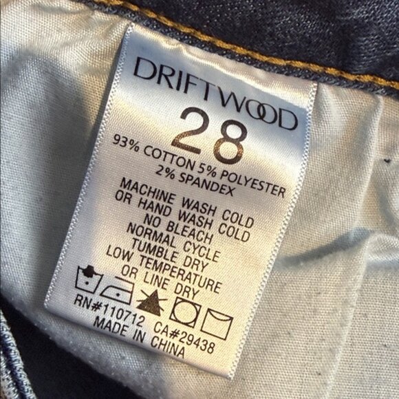 Anthropologie Driftwood Jackie embroidered high-rise skinny jeans Size 28 - Picture 9 of 9